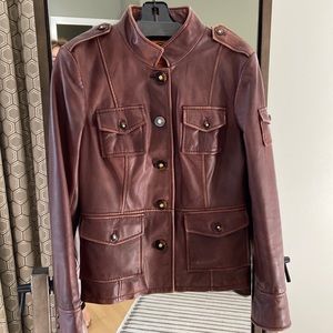 100% authentic Tory Burch leather jacket